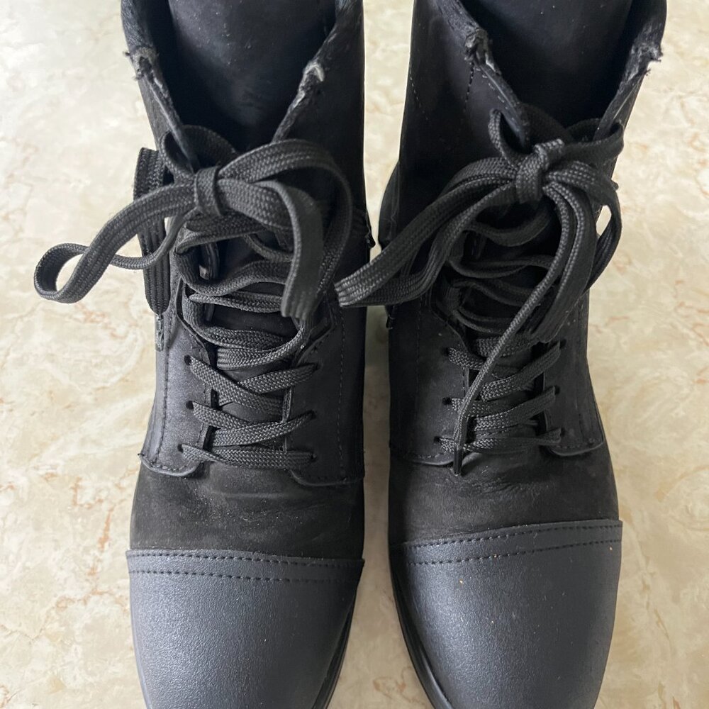 Xena Weathered Inertia Sz 6.5 Womens Steel Toe Safety Boot Black Leather - Picture 4 of 14